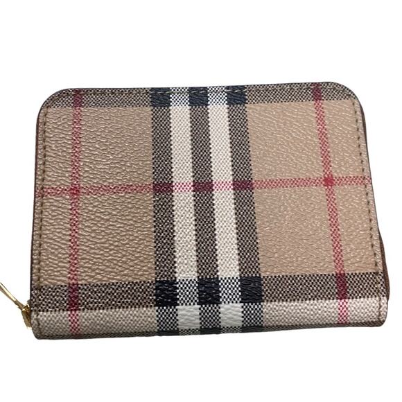 Burberry Vintage Check Womens Zip Around Wallet Classic - Picture 2 of 9